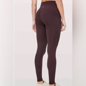 Lululemon Full Length Align Pants - Plum Color - Size 4